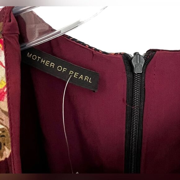 Mother Of Pearl flaw Midi Dress In Deep Purple Zebra Print Silk READ - Picture 8 of 11